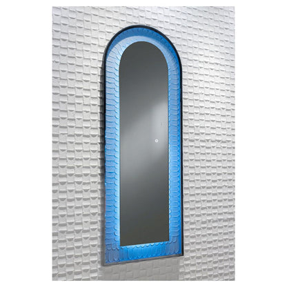 Oglinda LED de Perete, Naimeed D7991, 3 Nuante de lumina, Touch, 60x160cm, negru