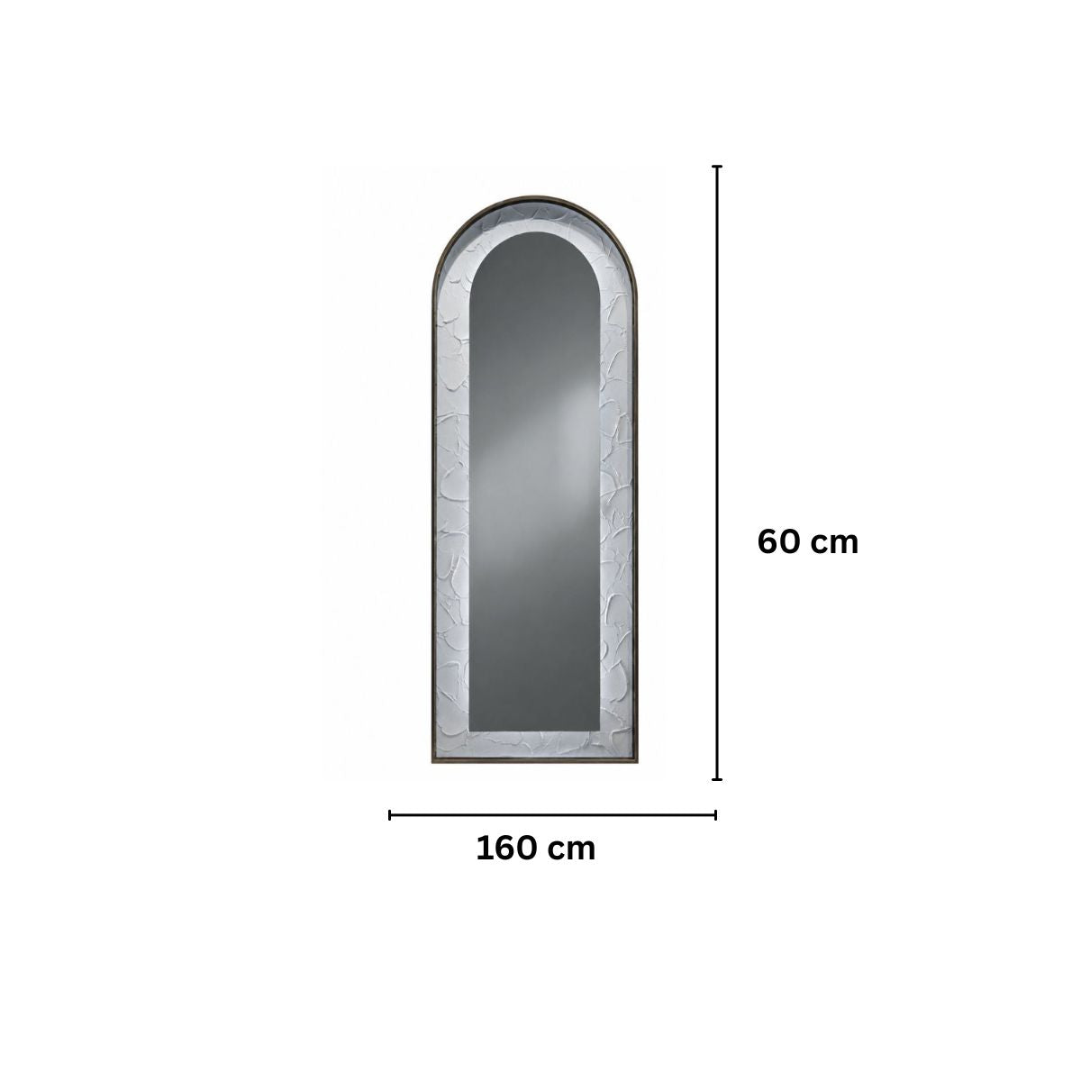 Oglinda LED de Perete, Naimeed D7992, 3 Nuante de lumina, Touch, 60x160cm, auriu