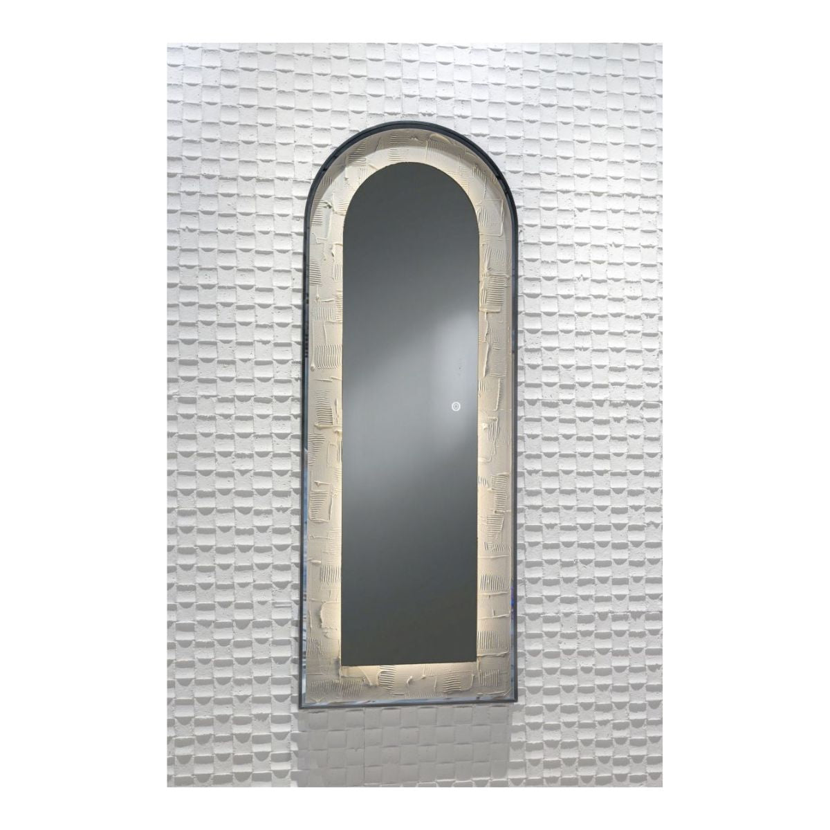 Oglinda LED de Perete, Naimeed D7993, Design Arcuit Premium, Touch, 60x160cm