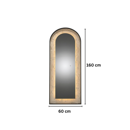 Oglinda LED de Perete, Naimeed D7993, Design Arcuit Premium, Touch, 60x160cm