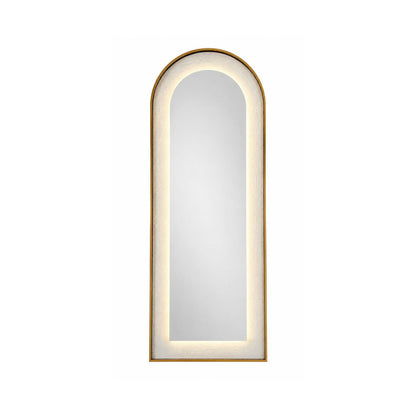 Oglinda LED de Perete Naimeed D7994, 3 Nuante de lumina, Touch, 60x160cm, auriu