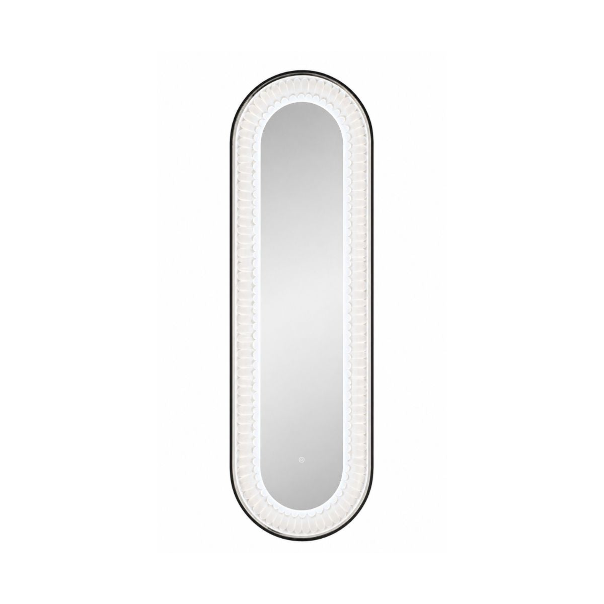 Oglinda LED de Perete, Naimeed D8003, Design Arcuit, 3  Nuante de lumina, Touch, 60x160 cm