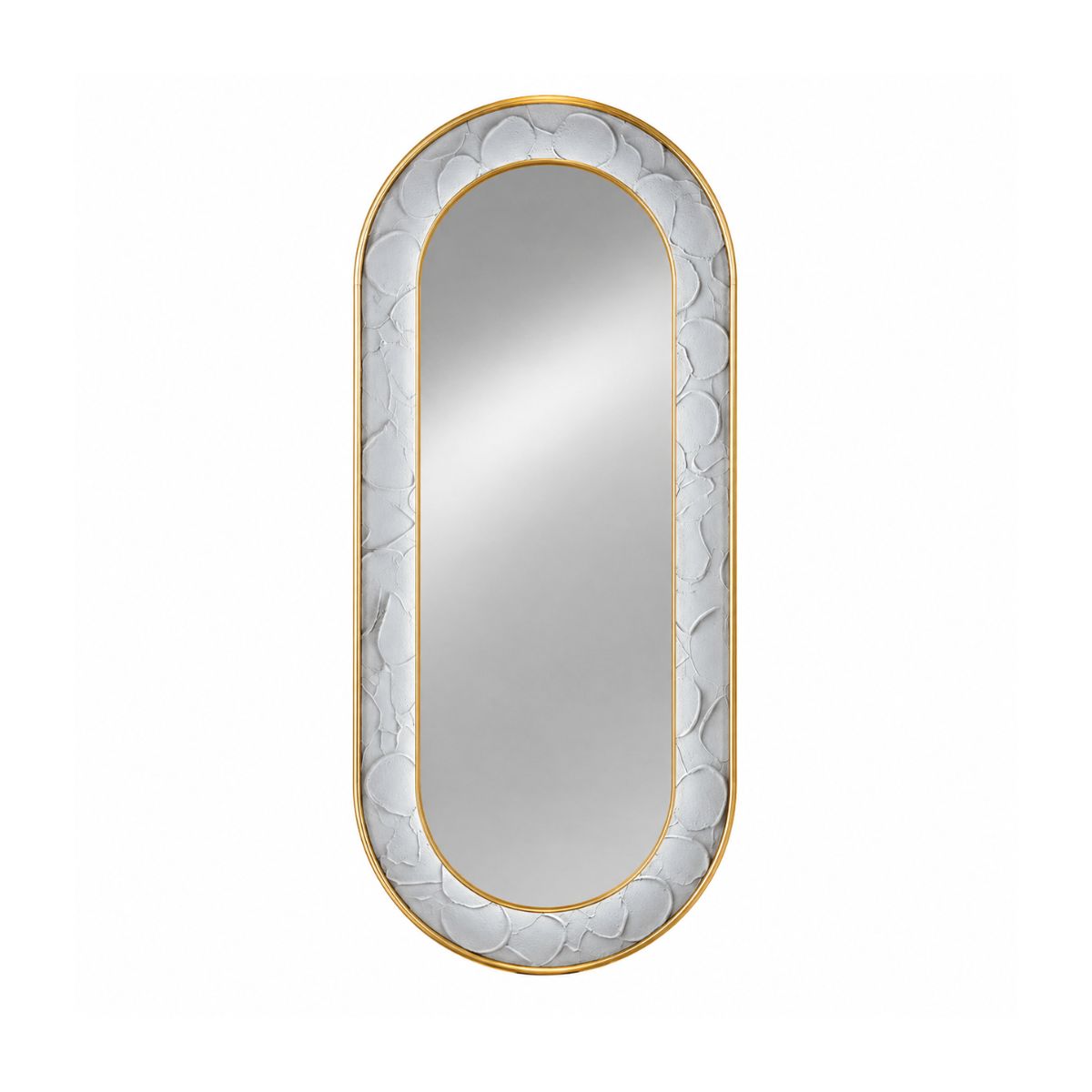 Oglinda LED de Perete, Naimeed D8004, Design Arcuit, 3  Nuante de lumina, Touch, 60x160 cm