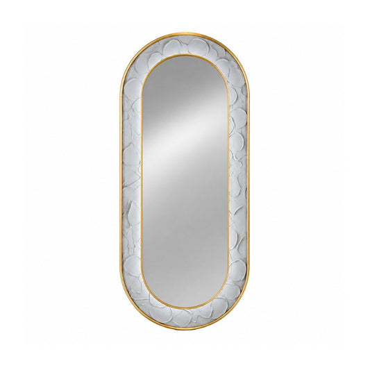 Oglinda LED de Perete, Naimeed D8004, Design Arcuit, 3  Nuante de lumina, Touch, 60x160 cm