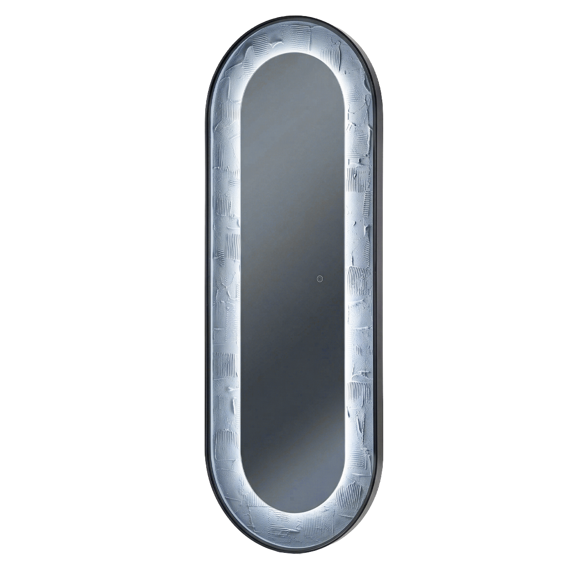 Oglinda LED de Perete, Naimeed D8005, Design Arcuit, 3  Nuante de lumina, Touch, 60x160 cm