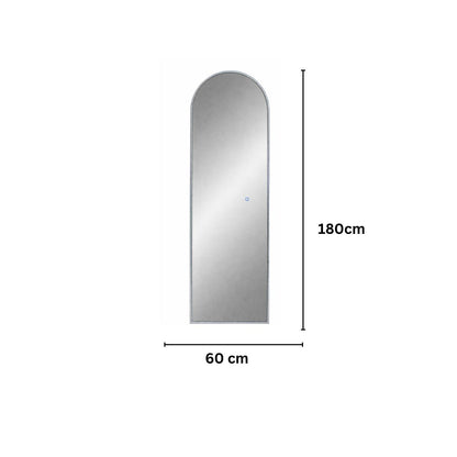 Oglinda Tip Arcada de Perete, Naimeed D8007, Rama din Aluminiu, 60x180cm, negru