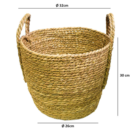 Cos Depozitare din Ratan, Model Impletit, Naimeed D804-L, 20L