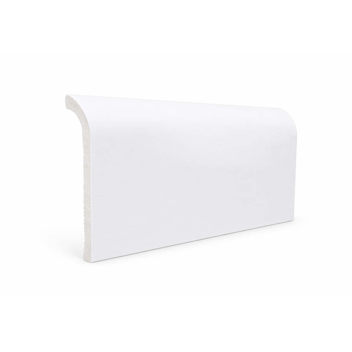 Plintă decorativă, polimer rigid, Naimeed D8103, Alb, 230 × 12 × 2 cm