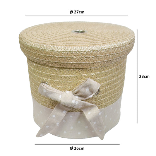 Cos Depozitare din Ratan, Model Impletit, Naimeed D832-L, 12L