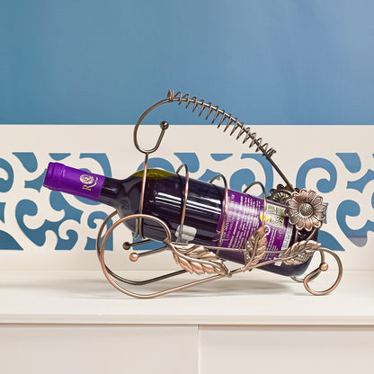 Suport metalic pentru sticla de vin, D982, 27cm