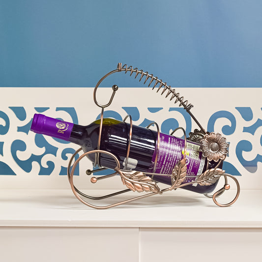 Suport metalic pentru sticla de vin, D982, 27cm