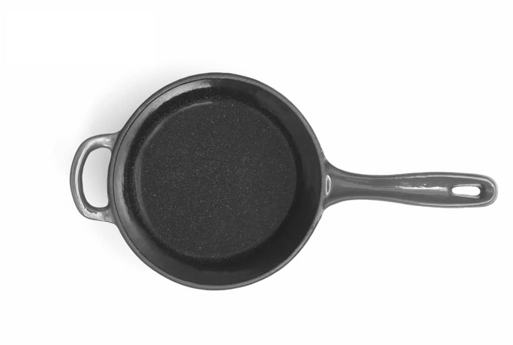 Cratita din fonta emailata cu coada si capac, 19x9cm, capacitate 1.8l Marble Gray / DCN58628