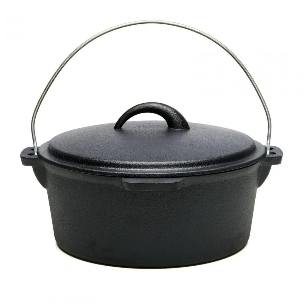 Ceaun din fonta pura cu capac, 25x10cm, capacitate 3.5L, HEINNER / DCN65350 - 221.ro