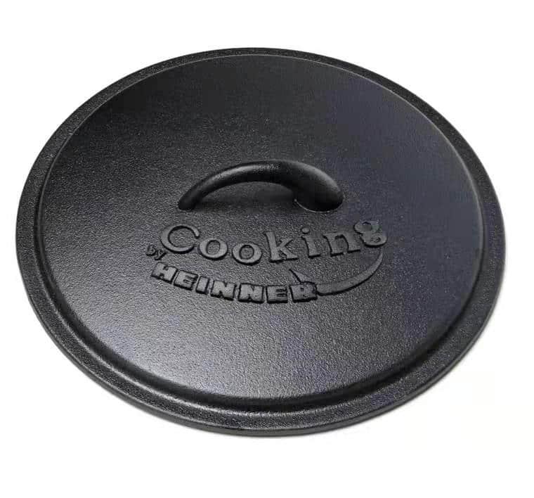 Ceaun din fonta pura cu capac, 25x10cm, capacitate 3.5L, HEINNER / DCN65350 - 221.ro