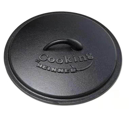 Ceaun din fonta pura cu capac, 25x10cm, capacitate 3.5L, HEINNER / DCN65350 - 221.ro