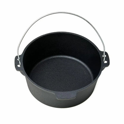 Ceaun din fonta pura cu capac, 25x10cm, capacitate 3.5L, HEINNER / DCN65350 - 221.ro