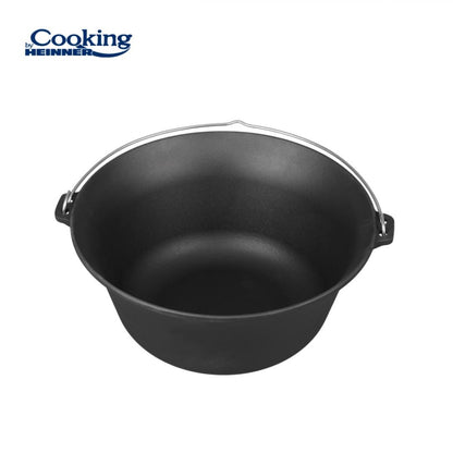 Ceaun din fontă pură, 54x23 cm 30L, Heinner, negru / DCN69906