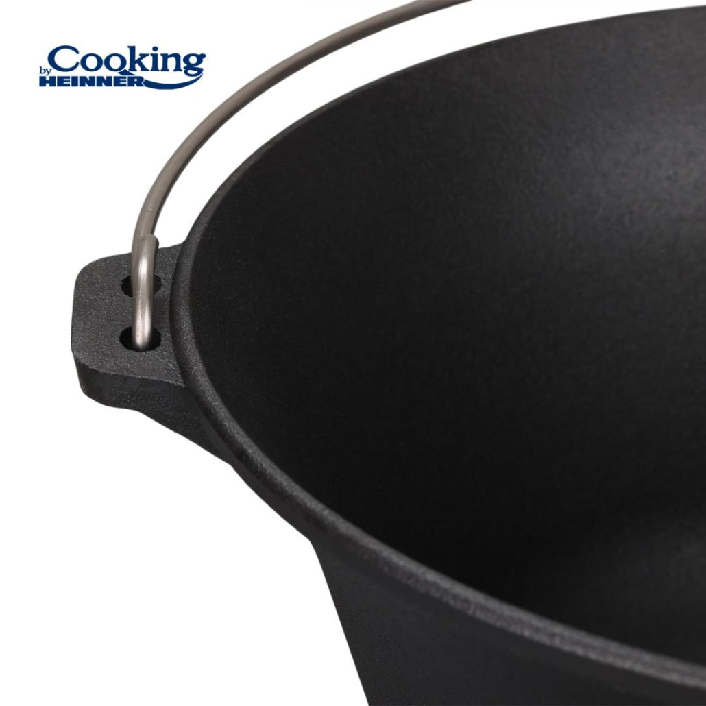 Ceaun fonta pura, 41x19.5 cm, 16L, Heinner, negru / DCN69904