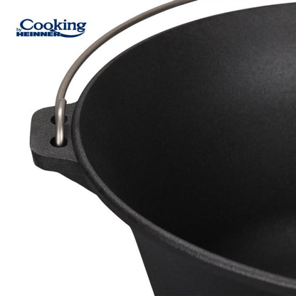 Ceaun fonta pura, 41x19.5 cm, 16L, Heinner, negru / DCN69904