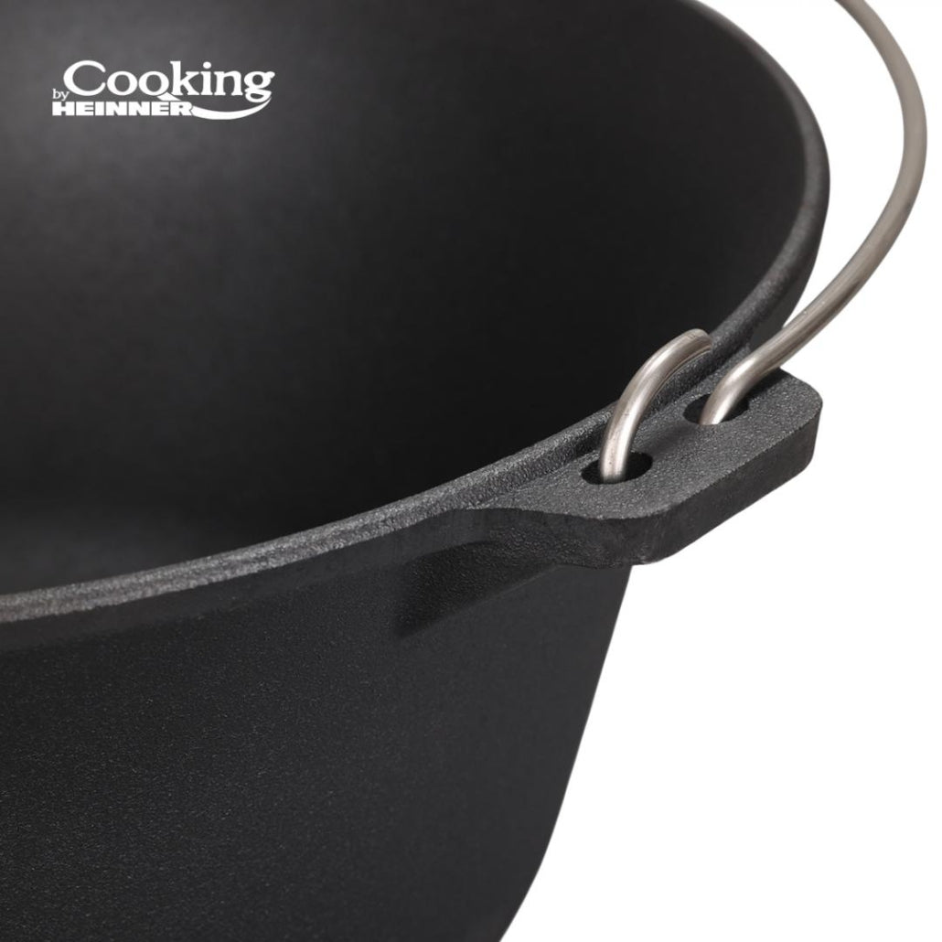 Ceaun din fontă pură, 54x23 cm 30L, Heinner, negru / DCN69906