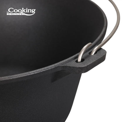 Ceaun fonta pura, 41x19.5 cm, 16L, Heinner, negru / DCN69904