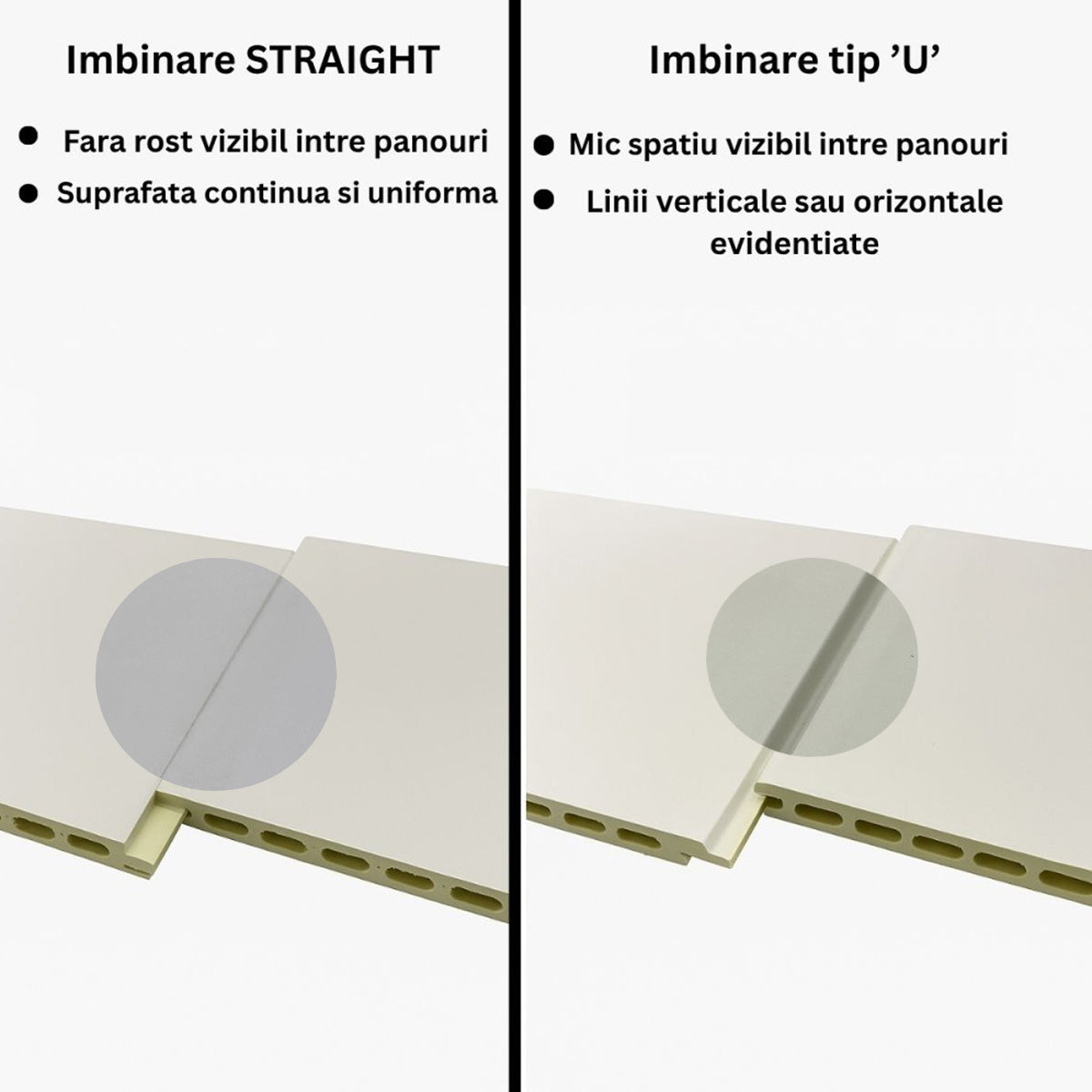 Panou decorativ riflaj WPC, Naimeed D7560,aspect rafinat si montaj usor, 260x61.1x0.9cm, stejar natur