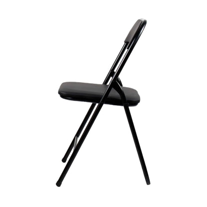 Masa plianta cu blat mdf, dimensiuni 60x80x70cm, negru (ZLN 6975) plus 4 x scaun bucatarie pliant (DSY 1115) / ZLN 6975_4S - 221.ro