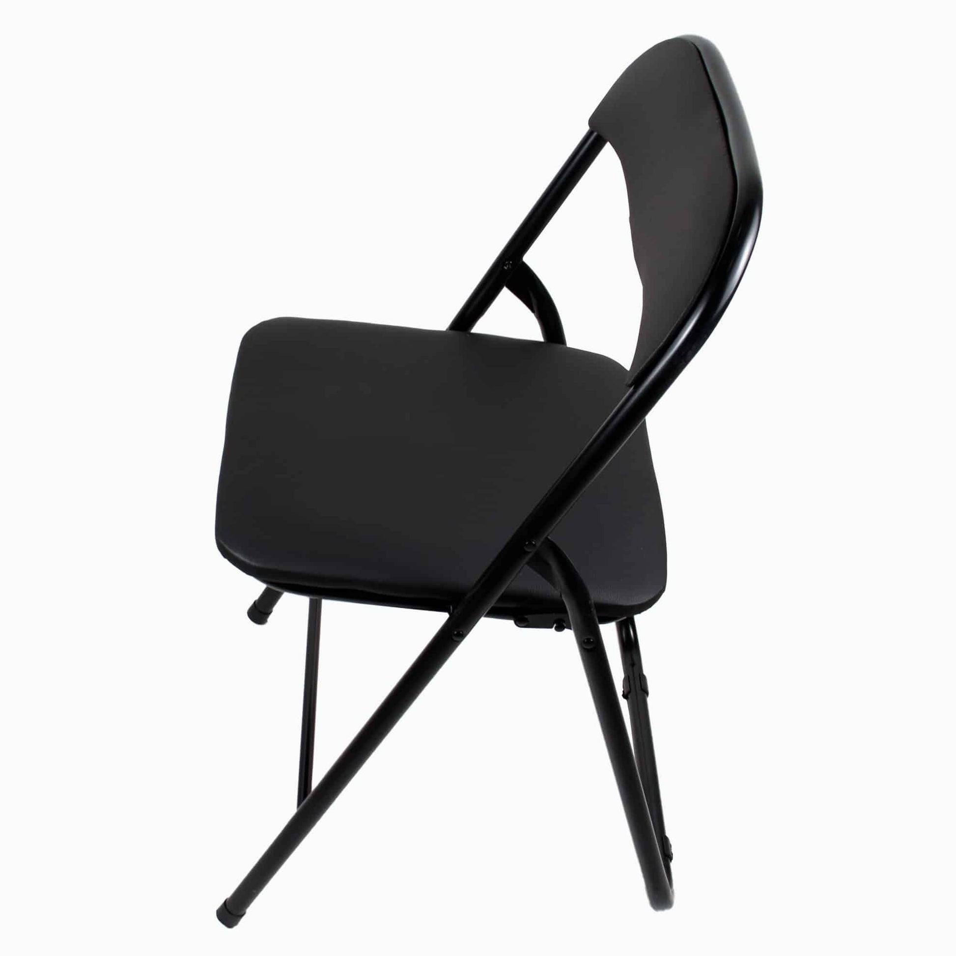 Masa plianta cu blat mdf, dimensiuni 60x80x70cm, negru (ZLN 6975) plus 6 x scaun bucatarie pliant (DSY 1115) / ZLN 6975_6S - 221.ro