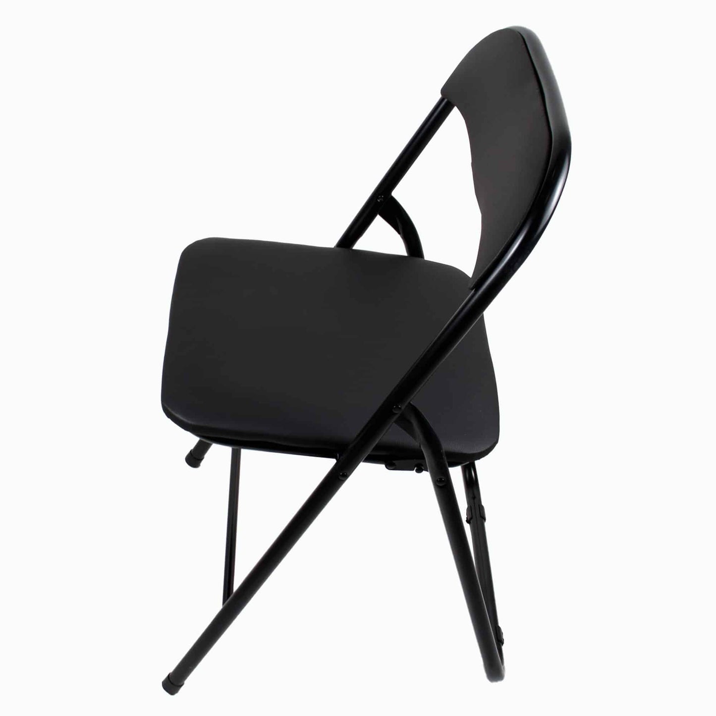 Masa plianta rotunda cu blat mdf, dimensiuni 60x65cm, alb (ZLN 6968) plus 2 x scaun bucatarie pliant (DSY 1115) / ZLN 6968_2S