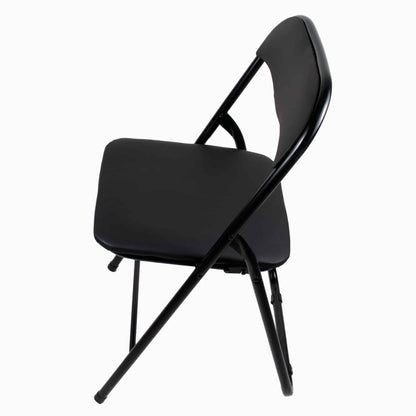 Masa plianta cu blat mdf, dimensiuni 60x80x70cm, negru (ZLN 6975) plus 4 x scaun bucatarie pliant (DSY 1115) / ZLN 6975_4S - 221.ro