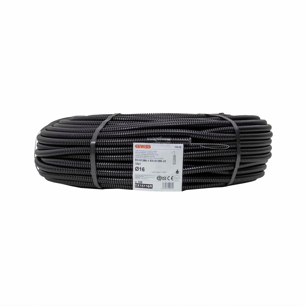 Tub flexibil, copex, cu fir de tragere, diametru 16mm, Gewiss, lungime 100ml / DX15116R