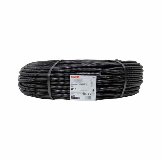 Tub flexibil, copex, cu fir de tragere, diametru 16mm, Gewiss, lungime 100ml / DX15116R
