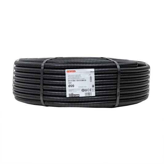 Tub flexibil, copex, cu fir de tragere, diametru 20mm, Gewiss, lungime 100ml / DX15120R