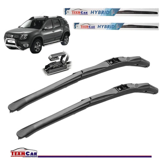 Ștergătoare TeamCar® Dacia Duster I (2010–2017) – Hybrid-Set față - 221.ro
