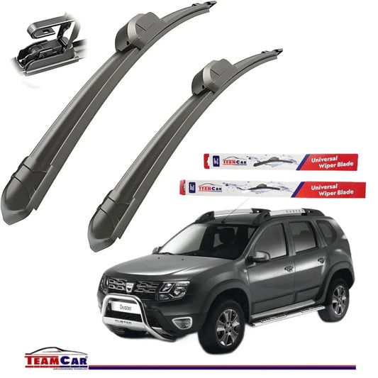 Ștergătoare TeamCar® Dacia Duster I (2010–2014) – Flat-Set față - 221.ro