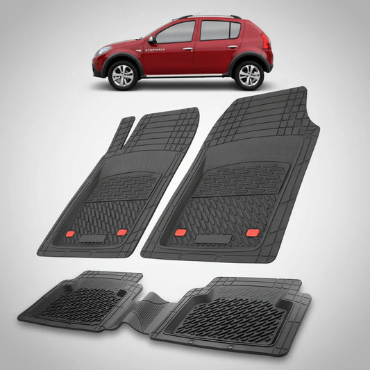 Covorase Tip Tavita Compatibile Dacia Sandero Stepway 2012-2016 , Negru