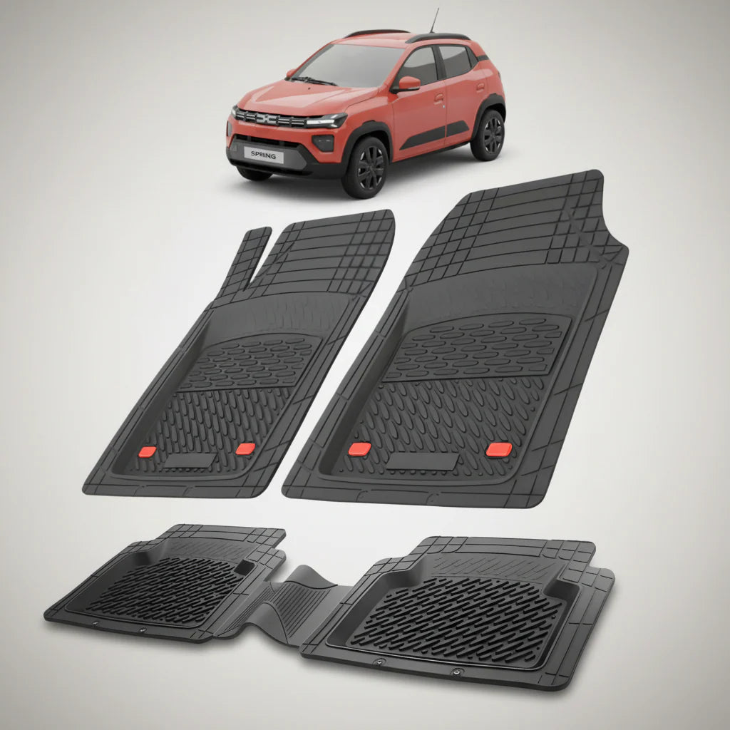 Covorase Tip Tavita Compatibile Dacia Spring 2024-2026 , Negru