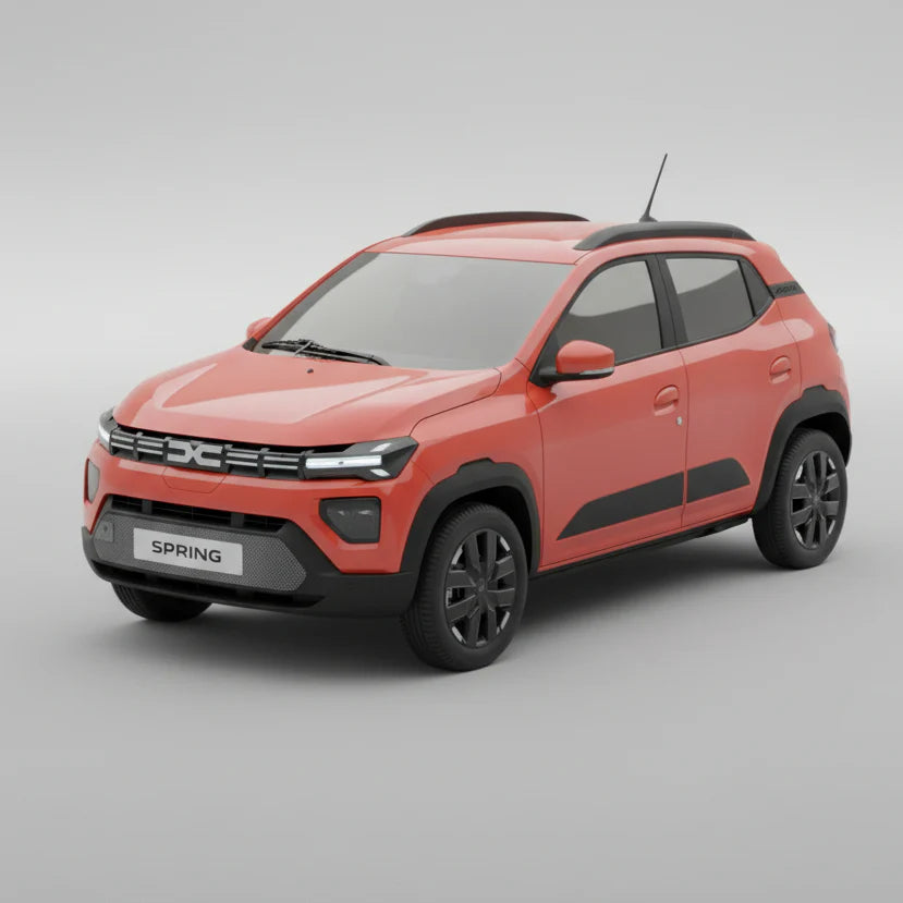 Covorase Tip Tavita Compatibile Dacia Spring 2024-2026 , Negru