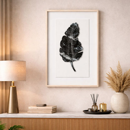 Tablou decorativ, 3D piatra naturala, Naimeed D7965, montat pe suport rigid si rama exterioara din lemn, 42x62x3cm