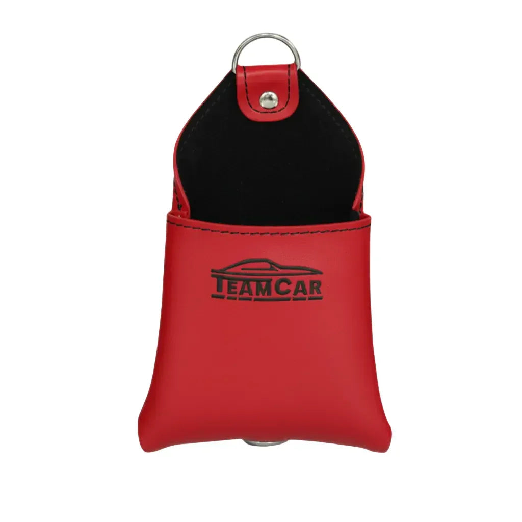 Organizator Auto Multifuncțional din Piele Rosu TeamCar – Buzunar Depozitare Grilă Ventilație