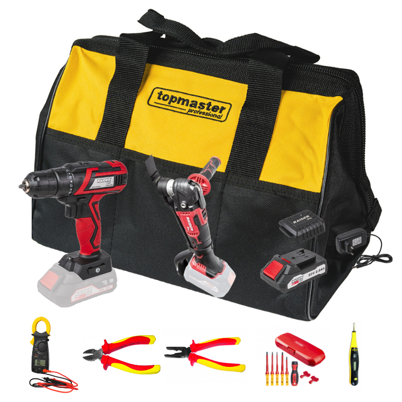 Trusă profesională pentru electricieni echipata cu 14 unelte