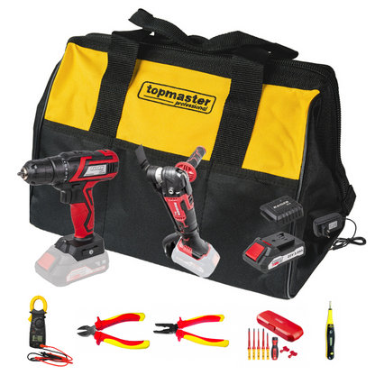 Trusă profesională pentru electricieni echipata cu 14 unelte