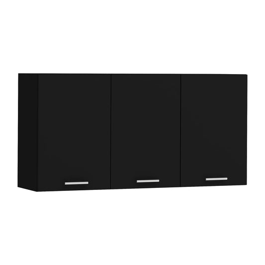 Corp Superior haaus Ebru, 3 Usi, Negru, 120 x 30 x 60 cm