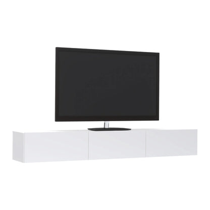 Comoda TV haaus Elba, Alb, 180 x 30 x 25 cm