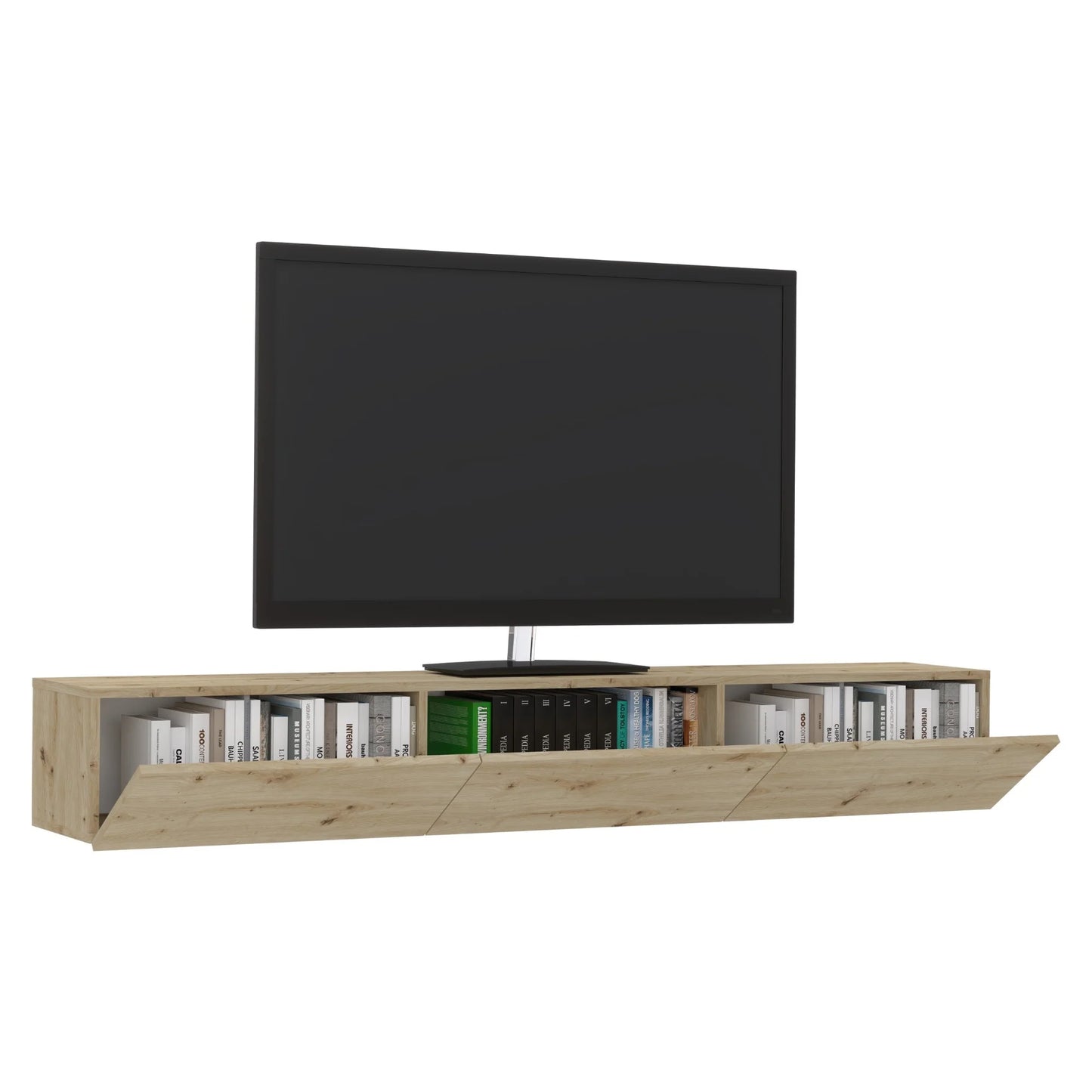 Comoda TV haaus Elba, Stejar Artisan, 180 x 30 x 25 cm