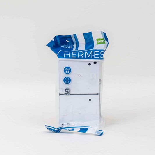 Priza simpla cu capac transparent, plus intrerupator HERMES 16A/250, IP44 / ELPL-0327-01