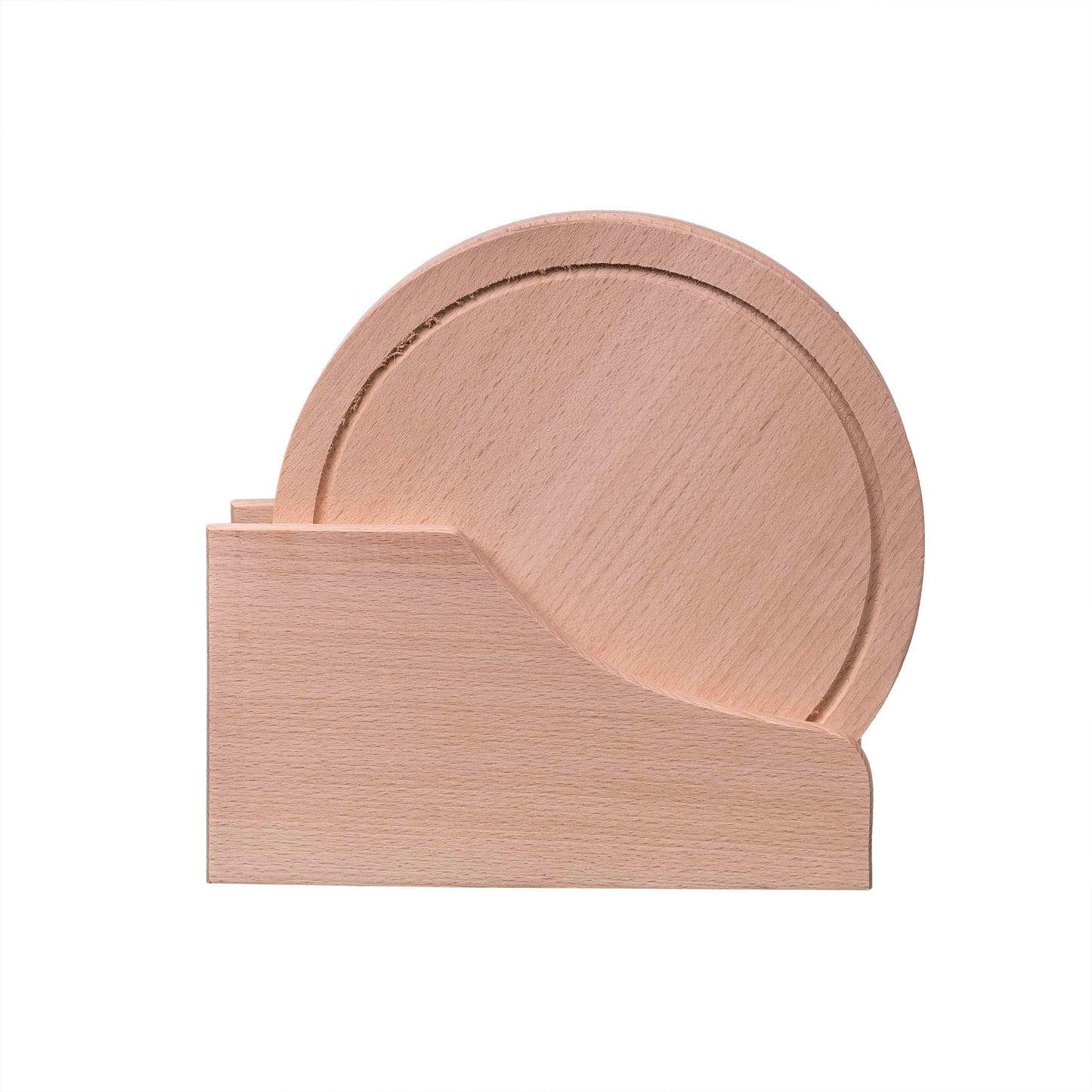 Set 4 bucati tocator rotund cu suport / EXT 10147