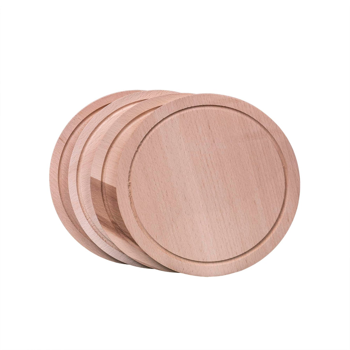 Set 4 bucati tocator rotund cu suport / EXT 10147