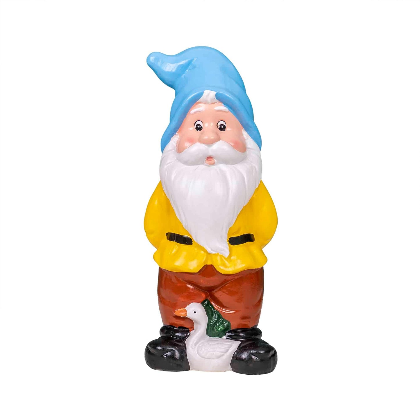 Pachet decor pentru gradina din ceramica, 2 x pitic, ciuperca si arici / EXT 10243
