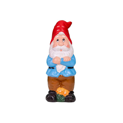 Pachet decor pentru gradina din ceramica, alba ca zapada si 2 x pitic / EXT 10387